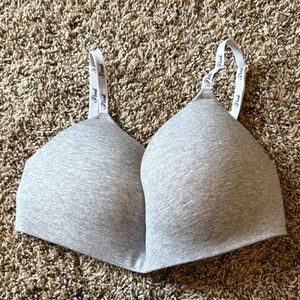 PINK Victoria's Secret Light Gray Bra